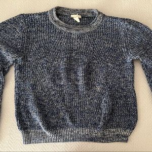 H&M Knit Sweater. The size is large, but it fits more like a medium. Blue.